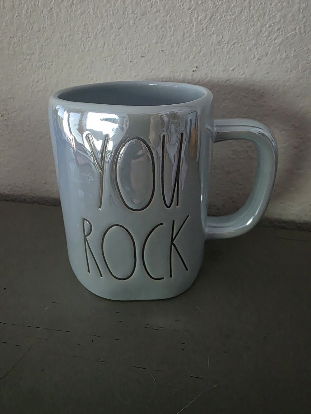 Rae Dunn "YOU ROCK" Iridescent Artisan Collection Mug